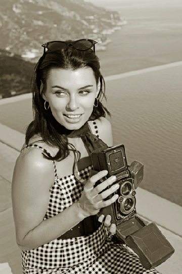 Lady with camera